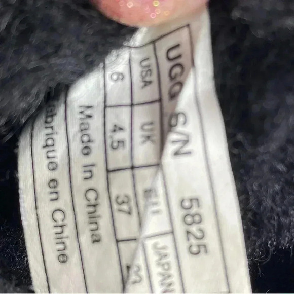 UGG short black/grey boot size 6 - Picture 6 of 7